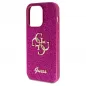 Apple iPhone 15 Pro Coque Guess Fixed Glitter Big 4G Violet (Purple)