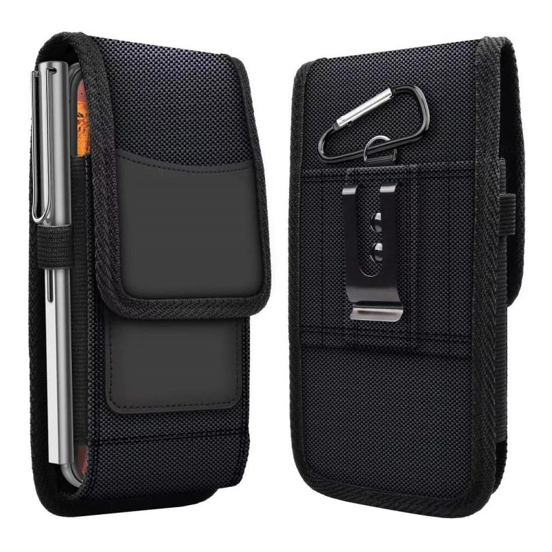 Apple iPhone 13 mini Etui universel, Étuis verticaux Vertical Belt Holster OXFORD Noir