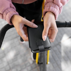 XIAOMI Mi 11 Lite 5G Etui universel Pocket Carbon Modèle de carbone  Noir 