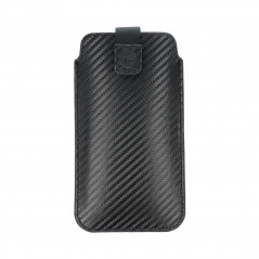 XIAOMI Redmi Note 10 Etui universel Pocket Carbon Modèle de carbone  Noir 