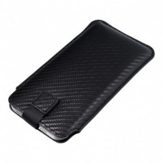 XIAOMI Redmi Note 10 Etui universel Pocket Carbon Modèle de carbone  Noir 