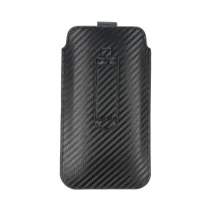 realme 8 Etui universel Pocket Carbon Modèle de carbone  Noir 