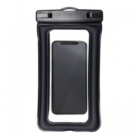 Étui de téléphone imperméable Airbag avec fermeture – noir