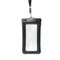 Étui de téléphone imperméable Airbag avec fermeture – noir