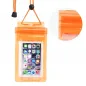 Sac étanche pour téléphone avec fermeture éclair – orange