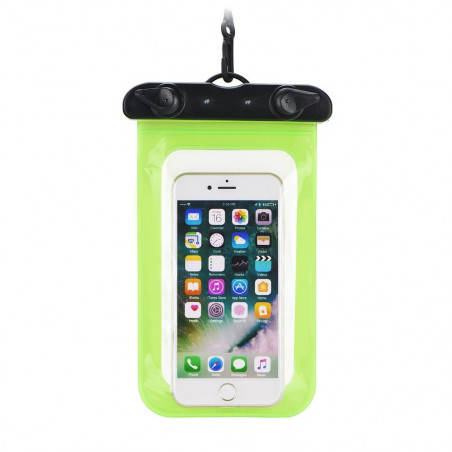 Étui imperméable pour téléphone avec fermeture – vert