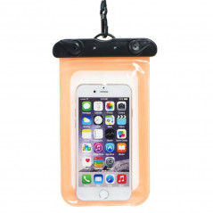 Sac étanche pour téléphone avec fermeture en plastique – orange