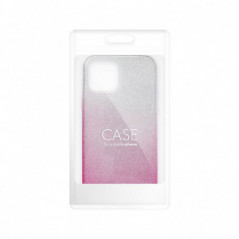 Apple iPhone 16 Plus Coque Shining Transparent et rose