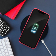 Apple iPhone 16 Pro Coque Silicone Élégant  Pêche