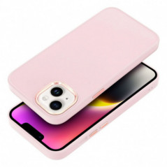 Apple iPhone 16 Coque FRAME Élégant  Rose poudré