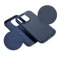 Apple iPhone 16 Plus Coque Leather Mag Cover Élégant  MagSAFE  Bleu indigo