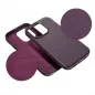 Apple iPhone 16 Pro Max Coque Leather Mag Cover Élégant  MagSAFE  Violet foncé