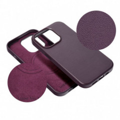 Apple iPhone 16 Plus Coque Leather Mag Cover Élégant  MagSAFE  Violet foncé