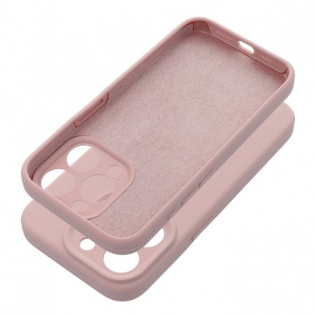 Apple iPhone 16 Coque Silicone 2mm Rose sable