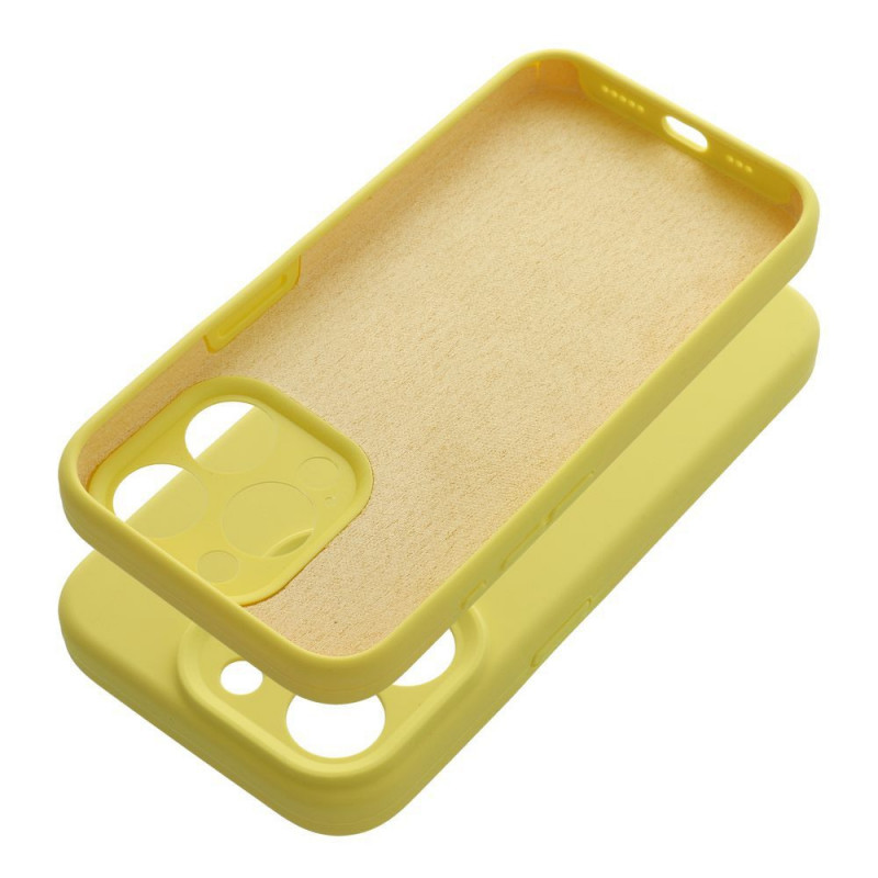 Apple iPhone 16 Pro Coque Silicone 2mm Citron