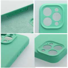 Apple iPhone 16 Pro Max Coque Silicone 2mm Couleur menthe