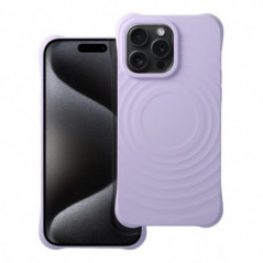 Apple iPhone 16 Pro Coque Silicone Zephyr Mag Élégant  MagSAFE  Lilas