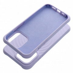 Apple iPhone 16 Pro Coque Silicone Zephyr Mag Élégant  MagSAFE  Lilas