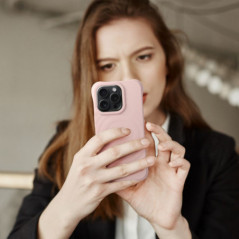 Apple iPhone 14 Pro Max Coque Silicone Zephyr Mag Élégant  MagSAFE  Rose