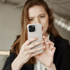 Apple iPhone 13 Pro Max Coque Silicone Zephyr Mag Élégant  MagSAFE  Blanc