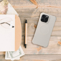 Apple iPhone 13 Pro Max Coque Silicone Zephyr Mag Élégant  MagSAFE  Blanc