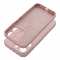 Apple iPhone 12 Coque Silicone 2mm Rose sable