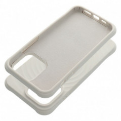 Apple iPhone 15 Coque Silicone Zephyr Mag Élégant  MagSAFE  Blanc