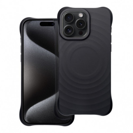 Apple iPhone 14 Pro Max Coque Silicone Zephyr Mag Élégant  MagSAFE  Noir
