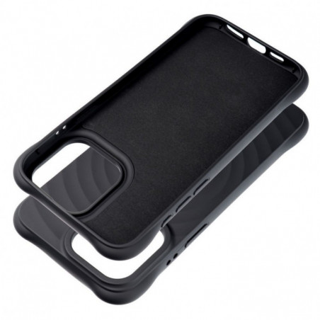 Apple iPhone 14 Pro Max Coque Silicone Zephyr Mag Élégant  MagSAFE  Noir