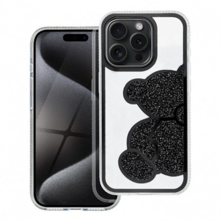 Apple iPhone 14 Pro Max Coque Teddy bear Noir