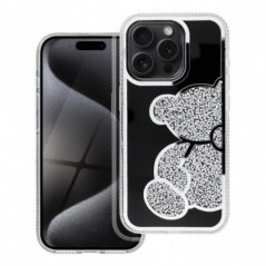 Apple iPhone 14 Pro Max Coque Teddy bear Argenté