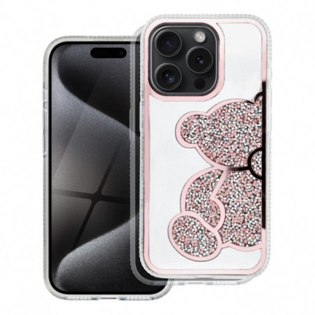 Apple iPhone 14 Pro Max Coque Teddy bear Rose