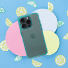 Apple iPhone 16 Pro Coque Matrix Clear Couleur menthe