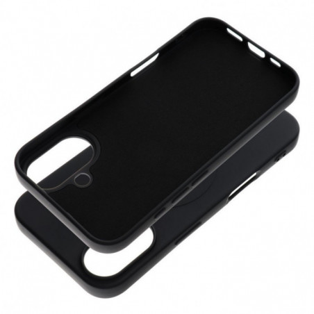 Apple iPhone 16 Coque Silicone Mag Cover MagSAFE  Noir