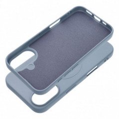 Apple iPhone 16 Coque Silicone Mag Cover MagSAFE  Bleu clair