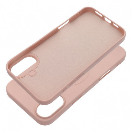 Apple iPhone 16 Plus Coque Silicone Mag Cover MagSAFE  Rose