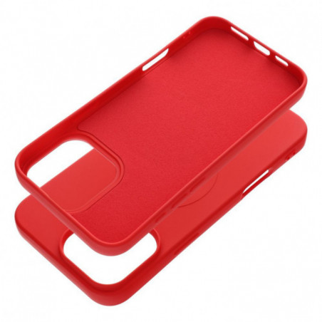 Apple iPhone 16 Pro Max Coque Silicone Mag Cover MagSAFE Rouge