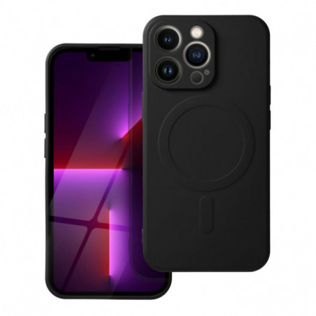 Apple iPhone 16 Pro Coque Silicone Mag Cover MagSAFE  Noir