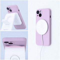 Apple iPhone 16 Plus Coque Silicone Mag Cover MagSAFE Rose