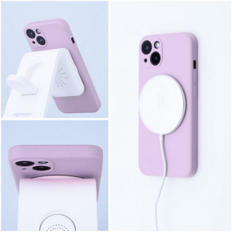 Apple iPhone 16 Pro Coque Silicone Mag Cover MagSAFE  Rose