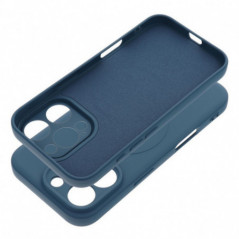 Apple iPhone 16 Pro Coque Silicone Mag Cover MagSAFE  Bleu