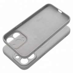 Apple iPhone 16 Pro Max Coque Silicone Mag Cover MagSAFE  Titane