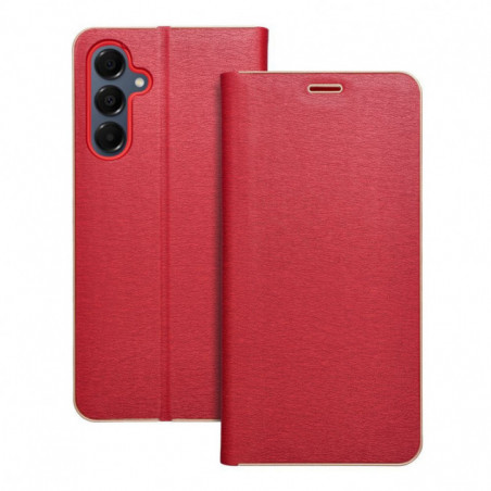 Samsung Galaxy A16 Portefeuilles LUNA Book Gold Élégant Rouge