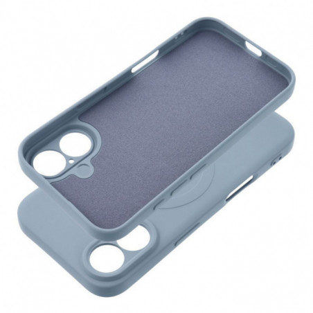 Samsung Galaxy S25 Coque Silicone Mag Cover MagSAFE Bleu clair