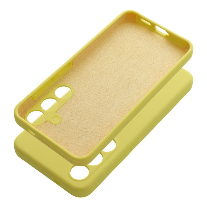 Samsung Galaxy S25 Coque Silicone 2mm Citron