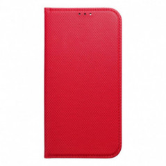 Apple iPhone 16 Pro Max Portefeuilles Smart Case Book Rouge