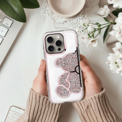 Apple iPhone 16 Pro Max Coque Teddy bear Rose