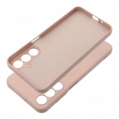 Samsung Galaxy A16 Coque Silicone Mag Cover MagSAFE  Rose