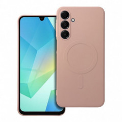 Samsung Galaxy A16 Coque Silicone Mag Cover MagSAFE  Rose