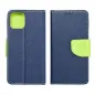 Motorola Moto G54 Étui portefeuille Fancy Book Marine / Citron vert